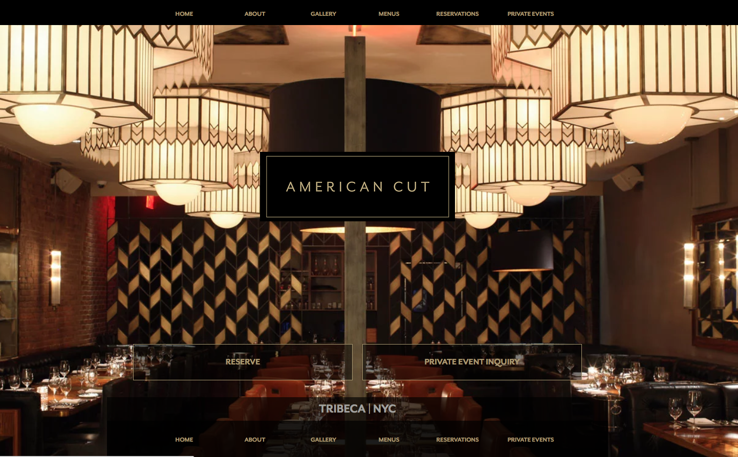 American Cut Tribeca - Best Restaurant Websites